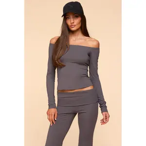 Tezia Off Shoulder Long Sleeve Top