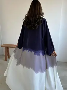 Women's Gradient Print Cape Long Loose Fit Dress Cardigan, to, Perfect for Prayer, Brunch, Outdoor Activities, Elegant and Versatile, Womenswear