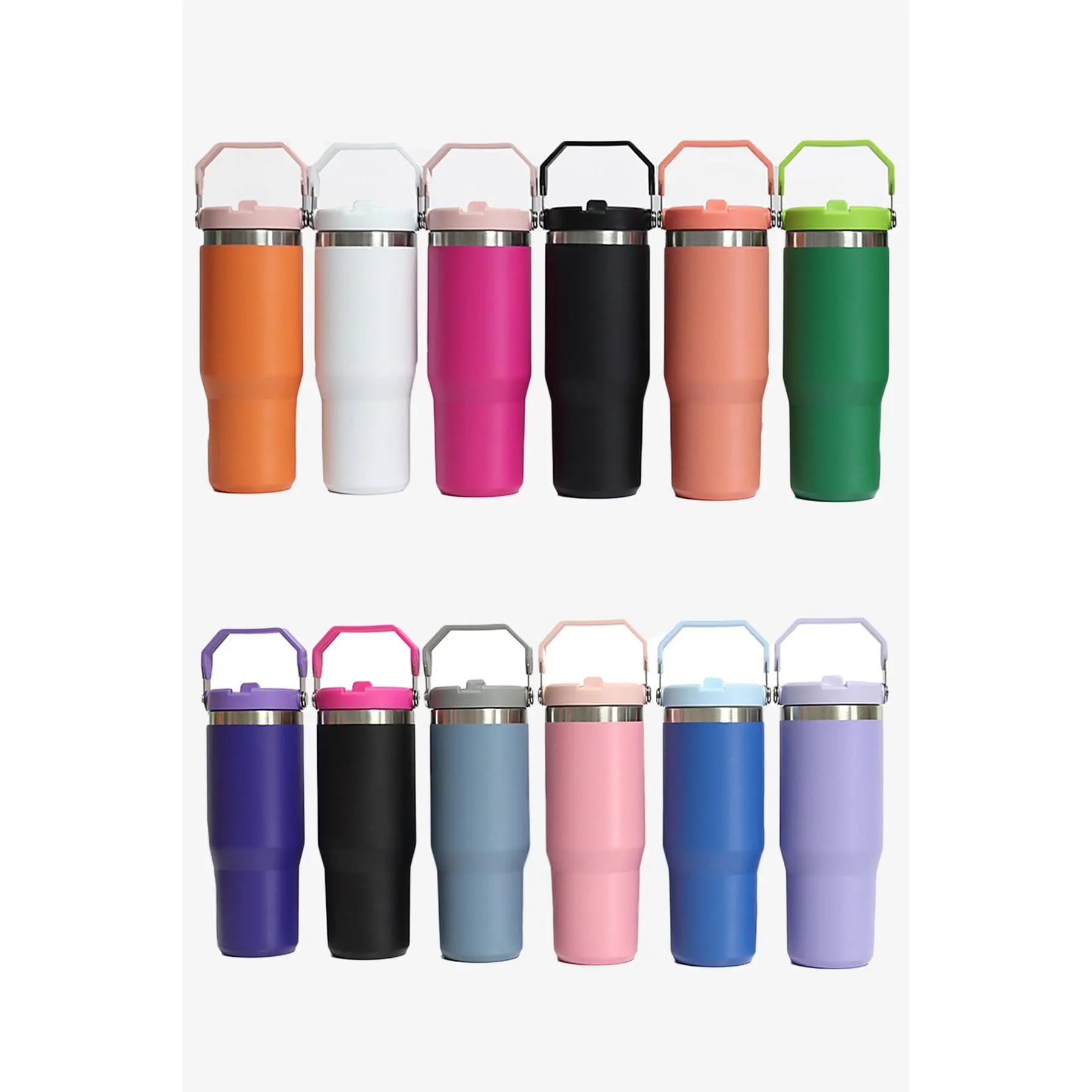 30 oz Tumbler With Handle And Flip Straw 30 oz Tumbler With Handle And Flip Straw
