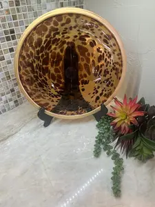 Tortoise Glass Platter by Mud Pie