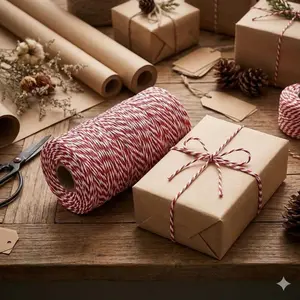 DIY Eco-Friendly Jute Cord: Craft Your Own Home Decor, Sewing Trim, Gift Wrapping & Creative Weaving Supplies. Natural Thick Cotton Rope for Scrapbooking & Fashion.
