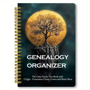Family History Compilation Manual, Genealogy Family History Record Book with Family Tree Organizational Chart and Forms, The Ideal Gift for Family Research and Ancestral Records, A Collector's Album for Preserving Family Heritage, Size: 5.5 x 8.3 inches