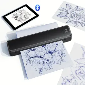 Portable Wireless Printer X8, Inkless Portable Printer, Home Office Travel Use, Supports Us Letter A4 & A5 Sizes, Includes Thermal Label Roll + USB Manual