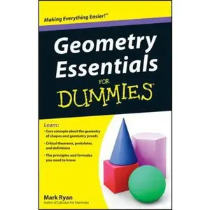 USED-Geometry Essentials for Dummies by Ryan, Mark (Paperback)