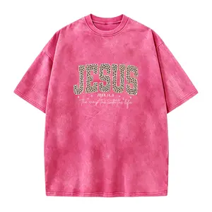 Christian Jesus Shirt, Cheetah Print Bible Verse T-Shirt, Trendy Faith Shirt Religious Women Gift The Way The Truth The Life