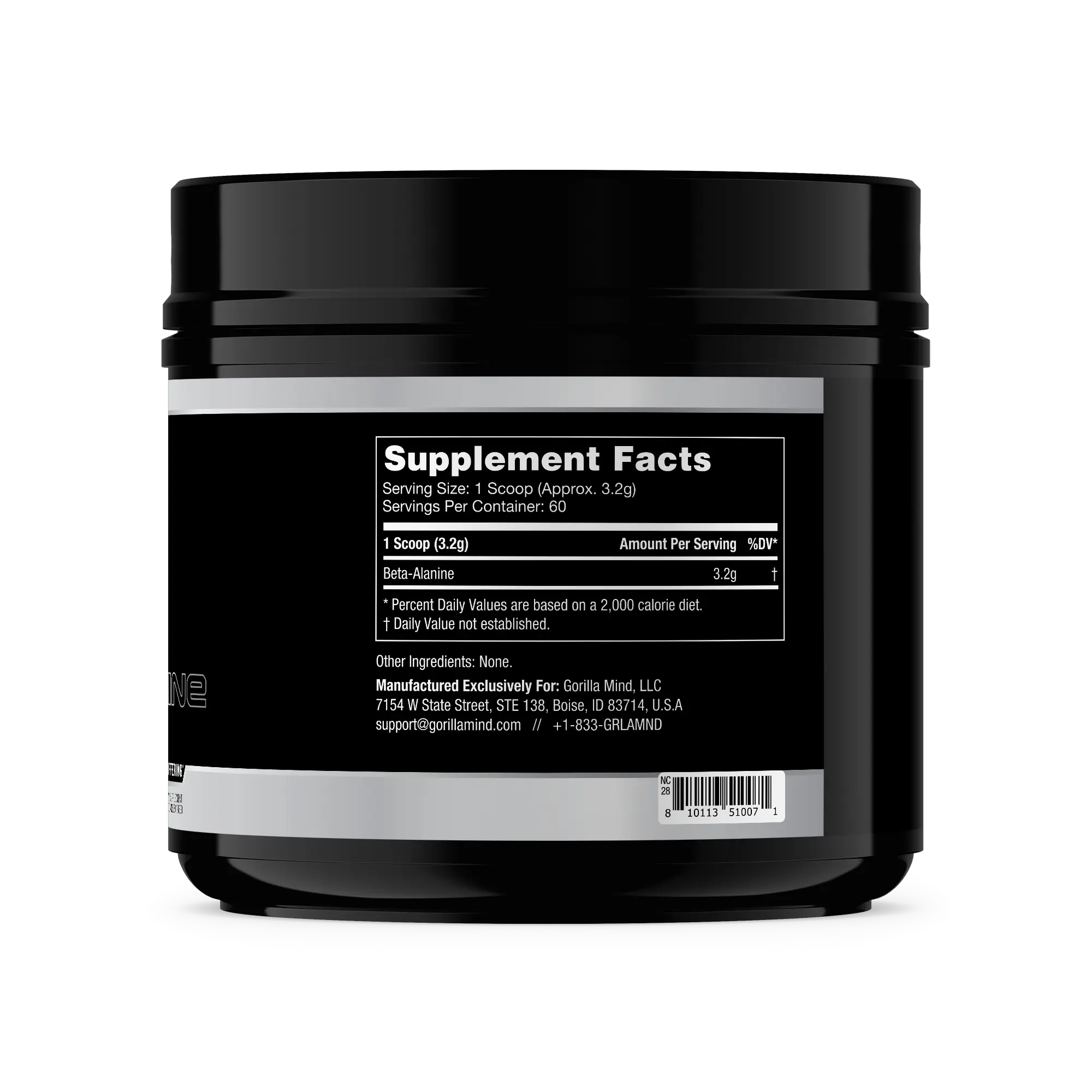 Gorilla Mode Beta-Alanine – Carnosine Precursor, Enhanced Muscular  Endurance - 3.2 Grams per Servings - Unflavored (60 Servings)