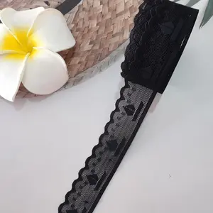 Soft Elastic Lace Trim 450cm/1pc, Breathable Fabric for Clothing, Apparel Collars, Sleeves, Lingerie, Dresses, Shoes, Bedding, Decorations