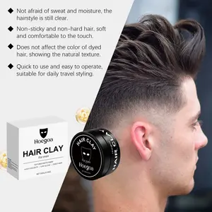 Men's Hair Wax Mud, Natural Volume Smooth Gloss Long-Lasting Matte Finish, Styling Clay for Men, Hair Care Essentials