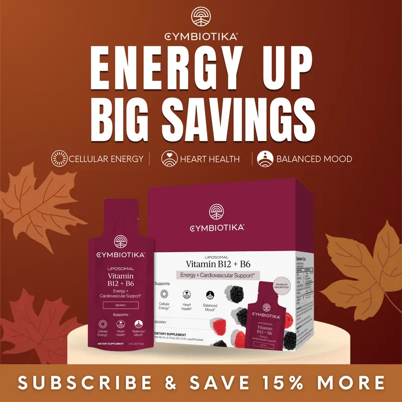 Liposomal Vitamin B12 + B6 | 28 Packets | Cellular Energy, Brain & Nerve Health | Cardiovascular Support | Dual B12: Methylcobalamin + Adenosylcobalamin | Active P5P & Methylfolate | Vegan | Third-Party Tested