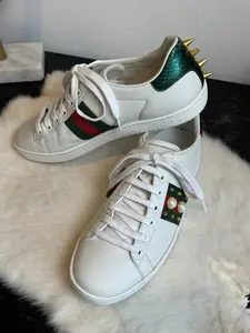 GUCCI Ace Pearl Spikes Women's Sneakers 38EU