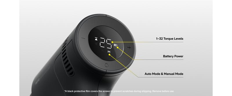 HOTO 16V Brushless Power Drill, 50 N·m High Torque with Smart Display, Auto Mode and LED Light, 10 Bits, 5 Drill Bits, 3/8” Keyless Chuck, Two Working Modes, Perfect for Home Repairs and Projects