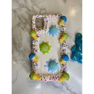 Decoden Phone Case Ice Cream Lover Whipped Phone Case Kawaii Ice Cream Scoop iPhone Case Samsung Custom Kawaii Decoden Case for All Phones