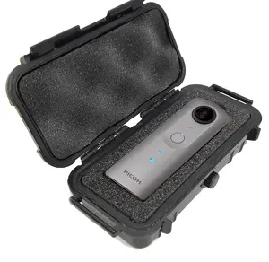 CASEMATIX Waterproof Camera Case for Ricoh Theta V 360, Theta S & SC 360-Degree Spherical Digital Cameras - Custom Fit, Heavy-Duty Plastic Shell, Airtight Seal, Impact Absorption Foam
