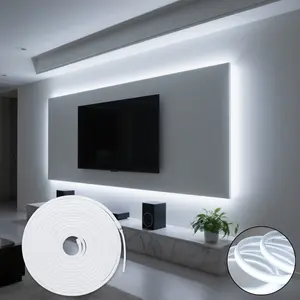 LED Neon Light Strip, Battery Powered, Ambient Light, Ideal for Bedroom, TV Backlight, Vanity, Cabinet, Home Decor, Birthday and Space Theme Atmosphere