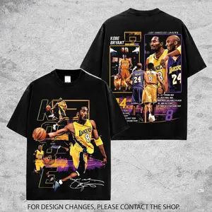 Vintage Kobe Bryant Graphic Tee For Lakers Nation. KB 8/24 Laker Basketball Streetwear Shirt, Oversized Unisex Fan Tee Gift for Men & Women