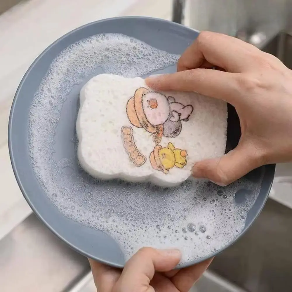 TikTok Viral Magic Dish Sponge: Heavy-Duty Scrubber for Non-Stick Pans, Antibacterial & Reusable Kitchen Cleaning Pads for Home & Commercial Use.