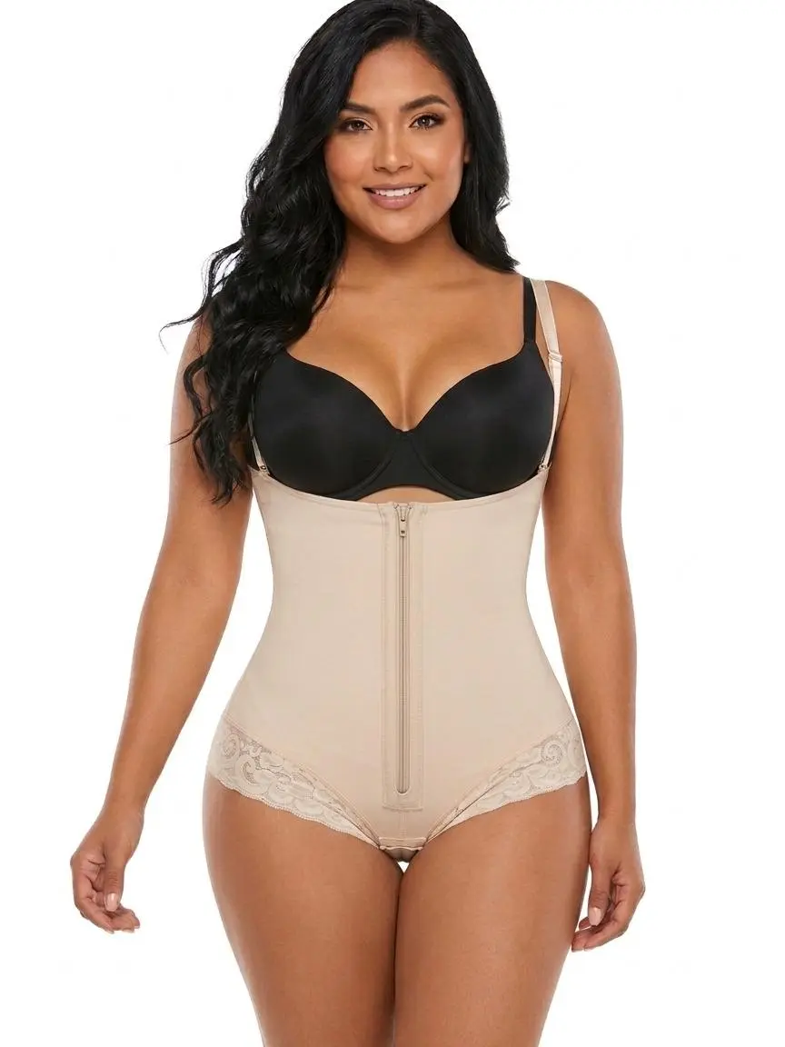 Faja Marbella triconet ziper, tipo cachetera