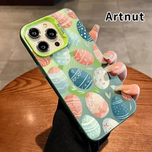 Magnetic Phone Case for iPhone 15 Pro Max 16 Plus 14 13 12 11 E Easter Egg Reverie Pattern Matte Military-Grade Drop Protection Silicone Cover Cellphone Protective