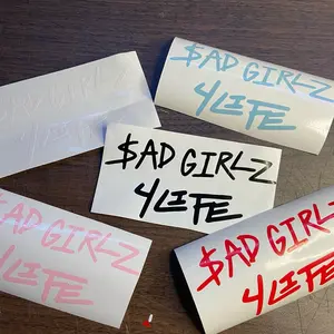 Junior H Vinyl Car Decal - Sad Girlz 4 Life Vinyl Quality