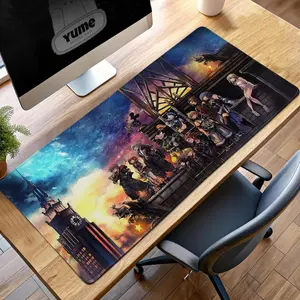 Kingdom Hearts Twilight Town Desk Mat: Anime RPG Gaming Mousepad
