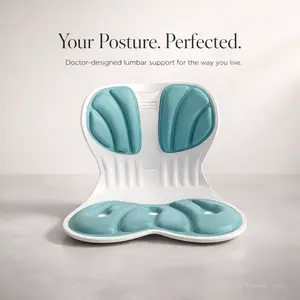 Posture Pro Lumbar Support Pillow | Doctor-Designed Ergonomic Back Cushion | Lower Back Pain Relief | Office Chair, Car Seat, Gaming Chair & More