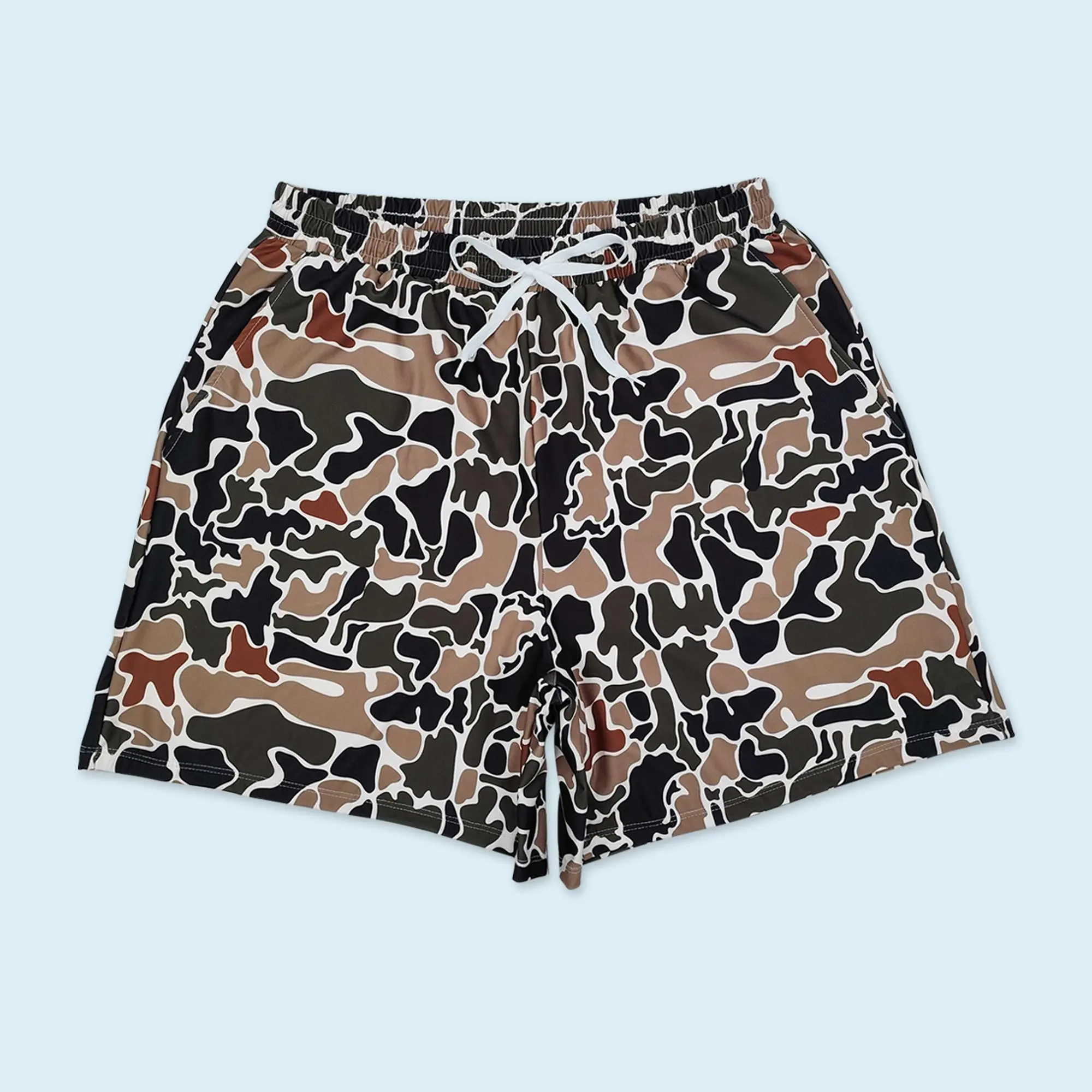 Boy camouflage print summer swim trunks camo Swimwear