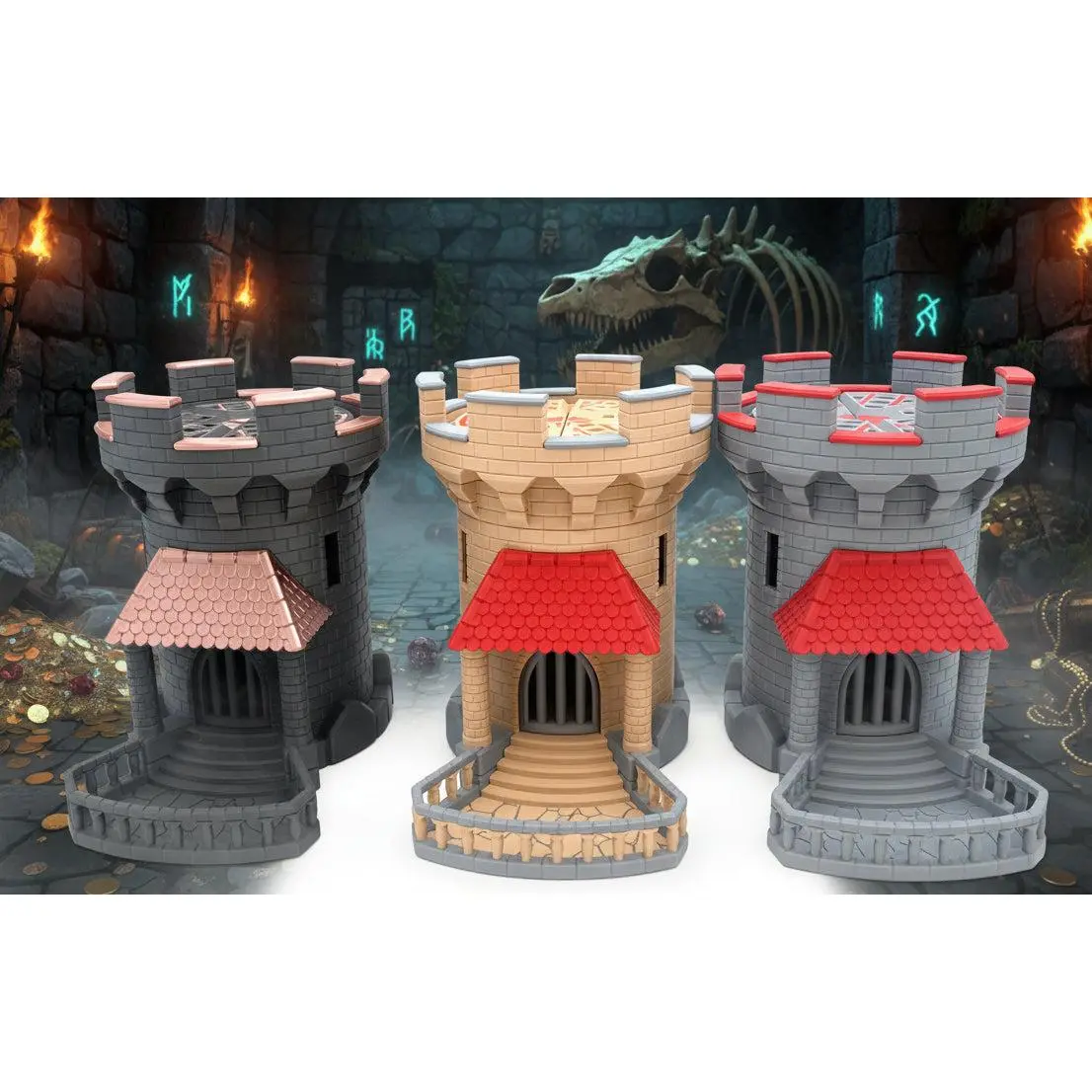 Mechanical Fantasy Castle Dice Tower | Working Gear D&D Dice Roller