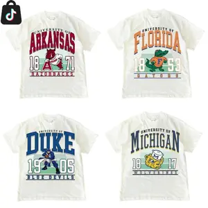 [Sale off 50%] Custom College WHITE T-SHIRT Vintage  College 90S All Teams Sport Football Basketball Classic men graphic tees, Unisex men gifts, streetwear funny tshirt Hand-Drawn T-Shirt UOW