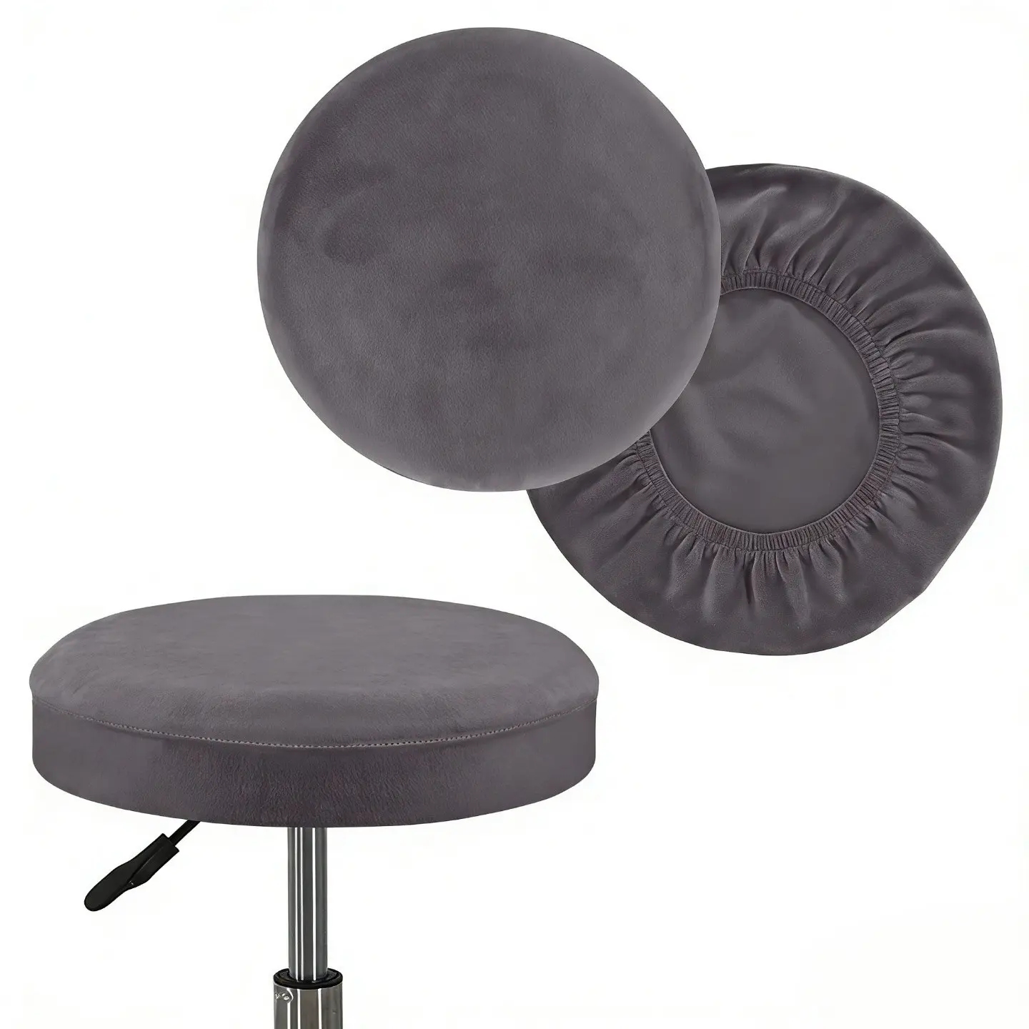 Velvet Bar Stool Covers, High-End Velvet Chair Cushions, Chair Seat Slipcovers, Suitable for Home Coffee Shop Bar Commercial Use, Durable and Fashionable Protection
