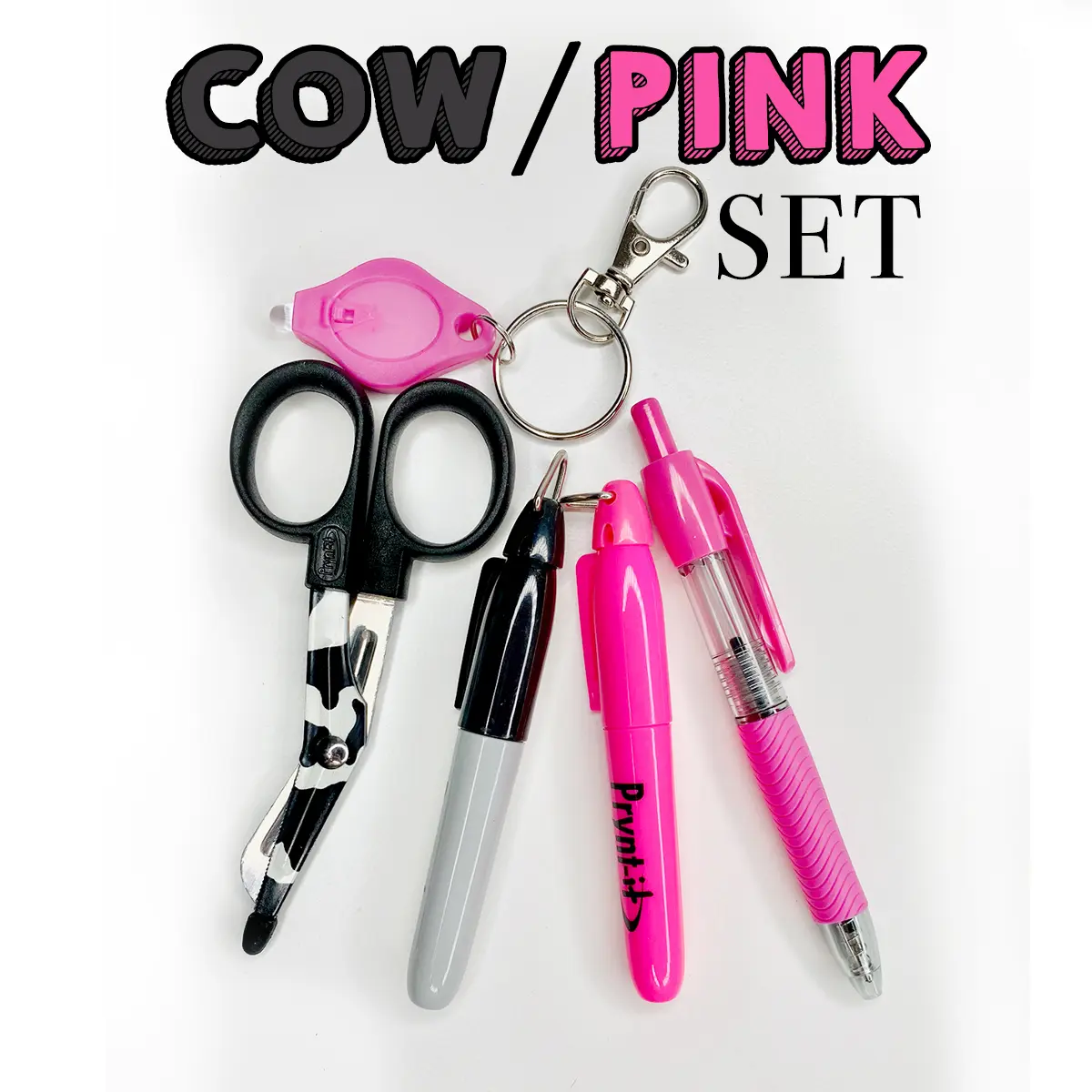 Cow 4" Set for Badge Accessories