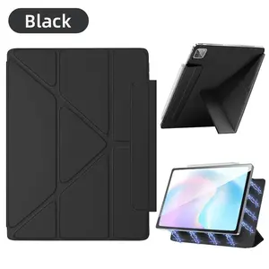 Magnetic Tablet Case, 1 Count Foldable Stand Case with Hidden Pencil Holder, Tablet & Computer Accessories for iPad