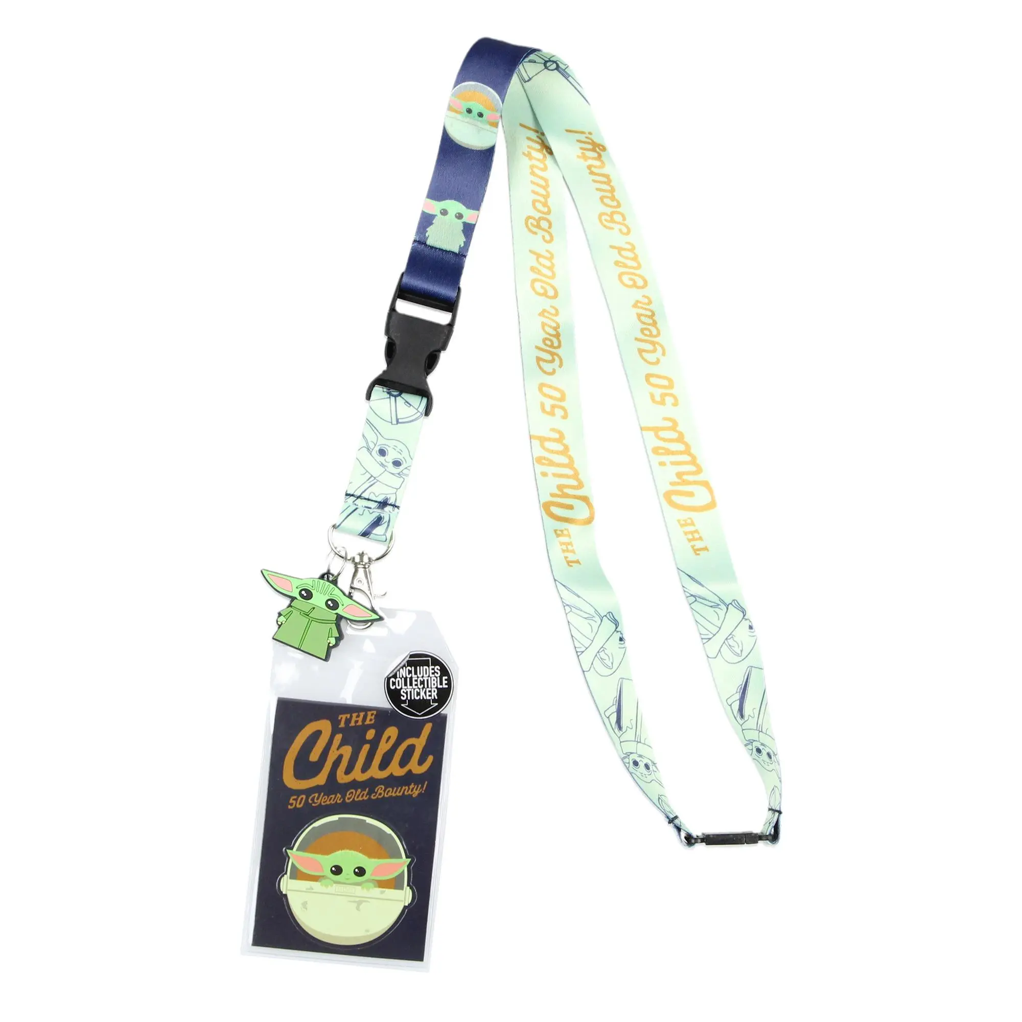 Star Wars The Mandalorian The Child 50 Year Old Bounty Lanyard ID Badge Holder