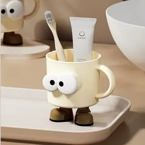 1pc Couple Toothbrush Cup, Cute Cartoon Home Use Mouthwash Cup