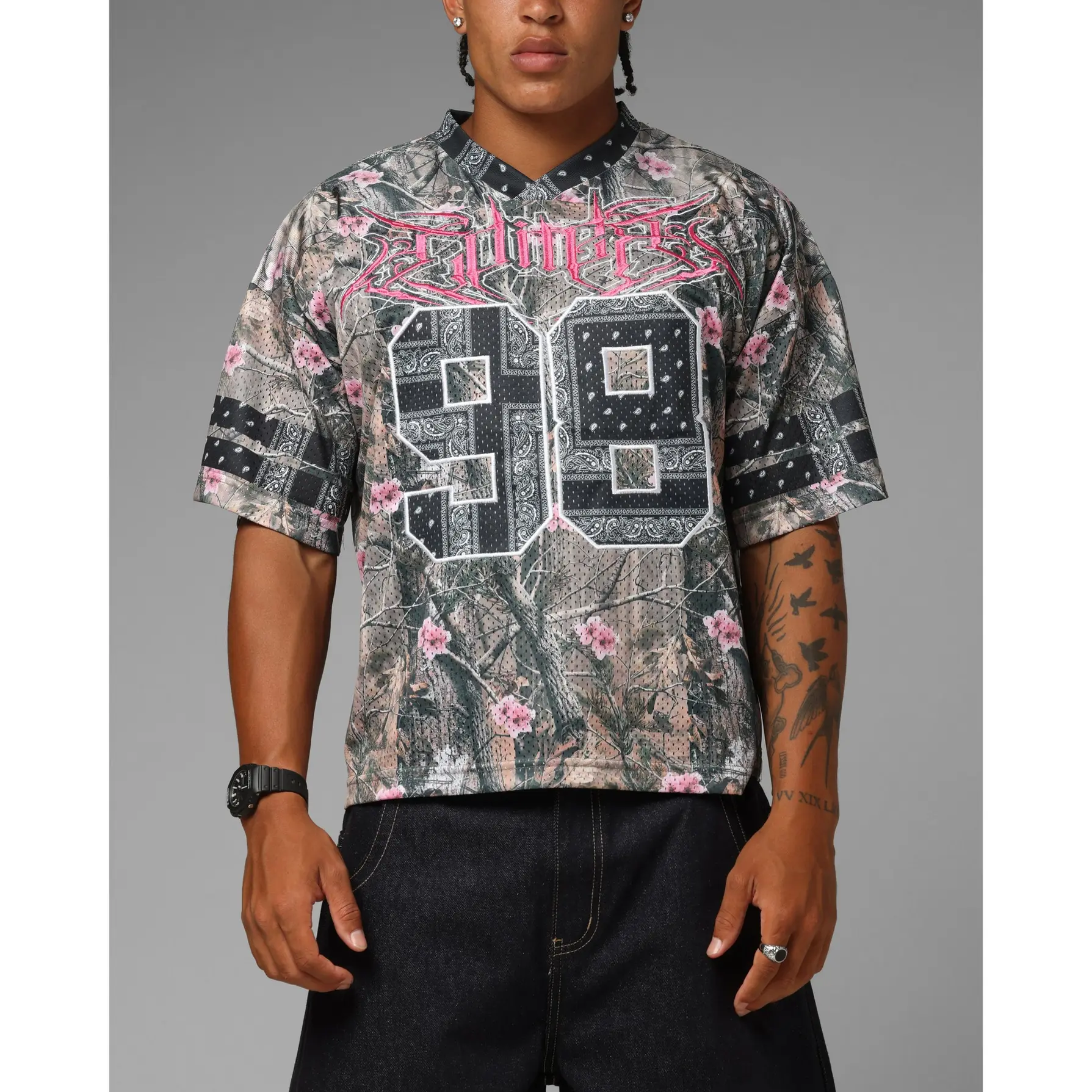 Loiter Hardcore Jersey Real Tree/Pink