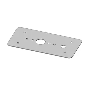 Stainless Steel Dome Light Plate with 1 Watermelon light Hole and 1 Switch Hole for Mack R Series