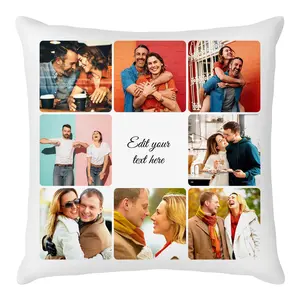 [ Unique Gift Idea ] Custom Pillow Cover with Picture Text Customized Photo Pillowcase, Personalized Throw Pillow Case, Valentines Day Anniversary Christmas Love Keepsake Gifts - 18"*18"
