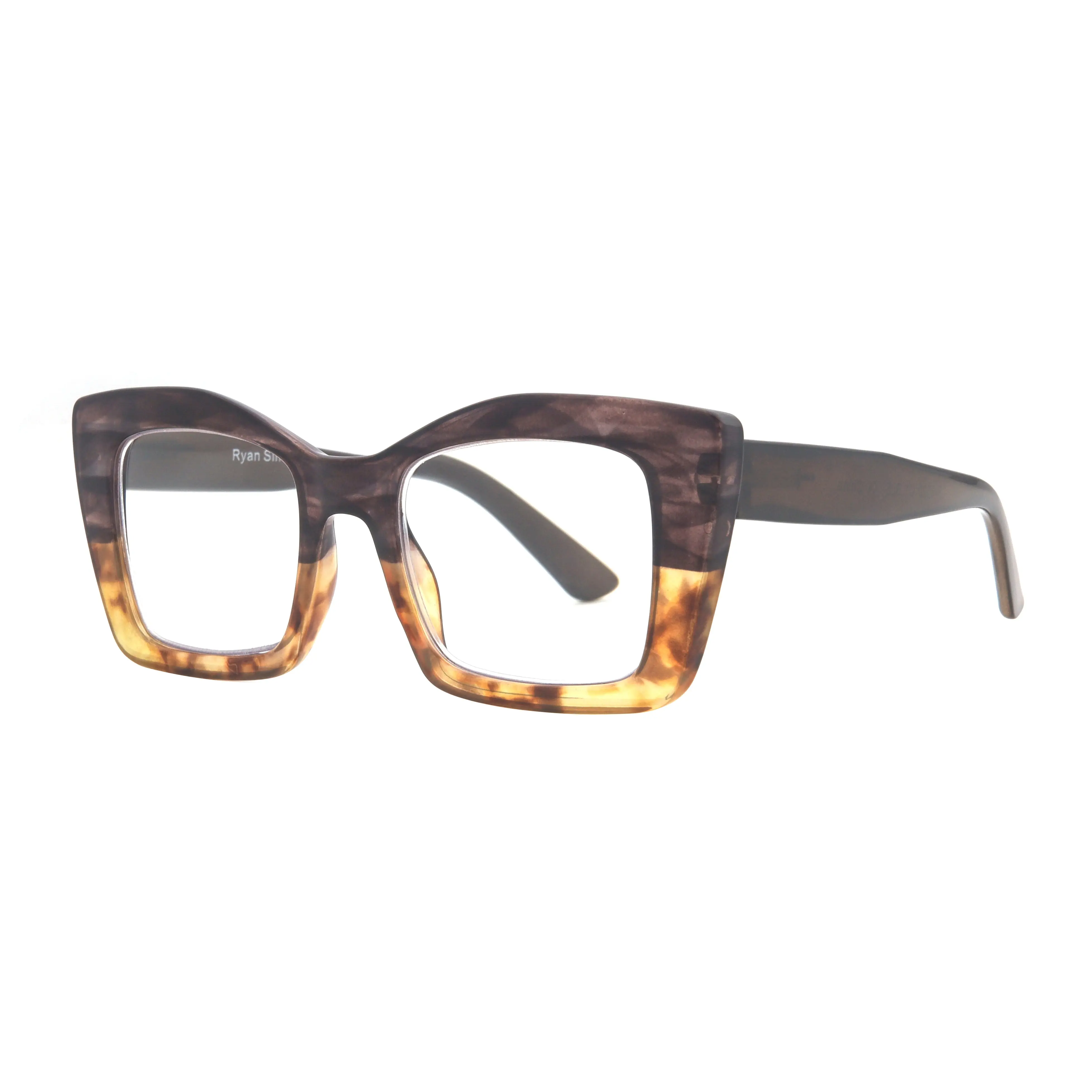 Ryan Simpkhae Eyeshop Tortoiseshell Rectangle Sunglasses RAZ | Tortoise | Blue Light – Ryan Simkhai Eyeshop main image 2