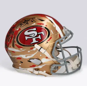 Steve Young San Francisco 49ers Autographed Speed Authentic Helmet - Art by King Saladeen - Limited Edition #1/1 - UW25 - Fanatics Authentic Certified