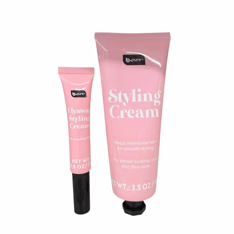 2-pc Styling Cream Set - Flyaway & Regular Styling Creams for Smooth, B Pure Frizz-Free Hair - 3.5 oz & 0.6 oz