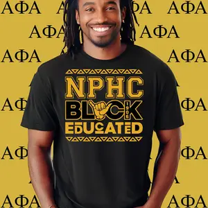 Alpha Phi Alpha T-shirt. Alpha 1906 Fraternity Apparel. Ice Cold Brothas, The Oldest & The Coldest, Men of Distinction.