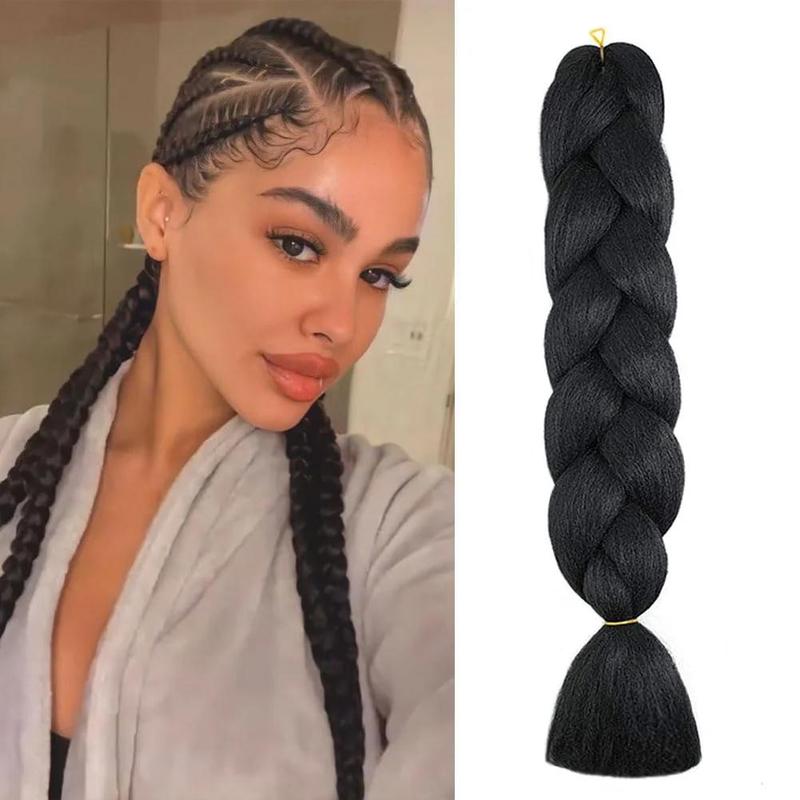 Pink Jumbo Braiding Hair Extension 1pcs/Lot Crochet Braids Hair 100g/pc Hot Pink braiding hair Synthetic Crochet Braids Hair Extension (24Inch Rosy Pink)