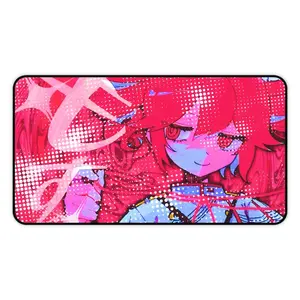 Vibrant Kasane Teto Desk Mat | Anime Gaming Mouse Pad | Unique Office Decor | Gamer Desk Accessory | Otaku Gift