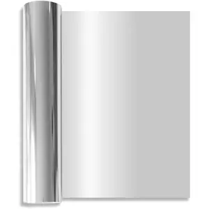 HTV Foil Heat Transfer Vinyl Roll 12" x 6FT for T-Shirt, Compatible with All Cutters