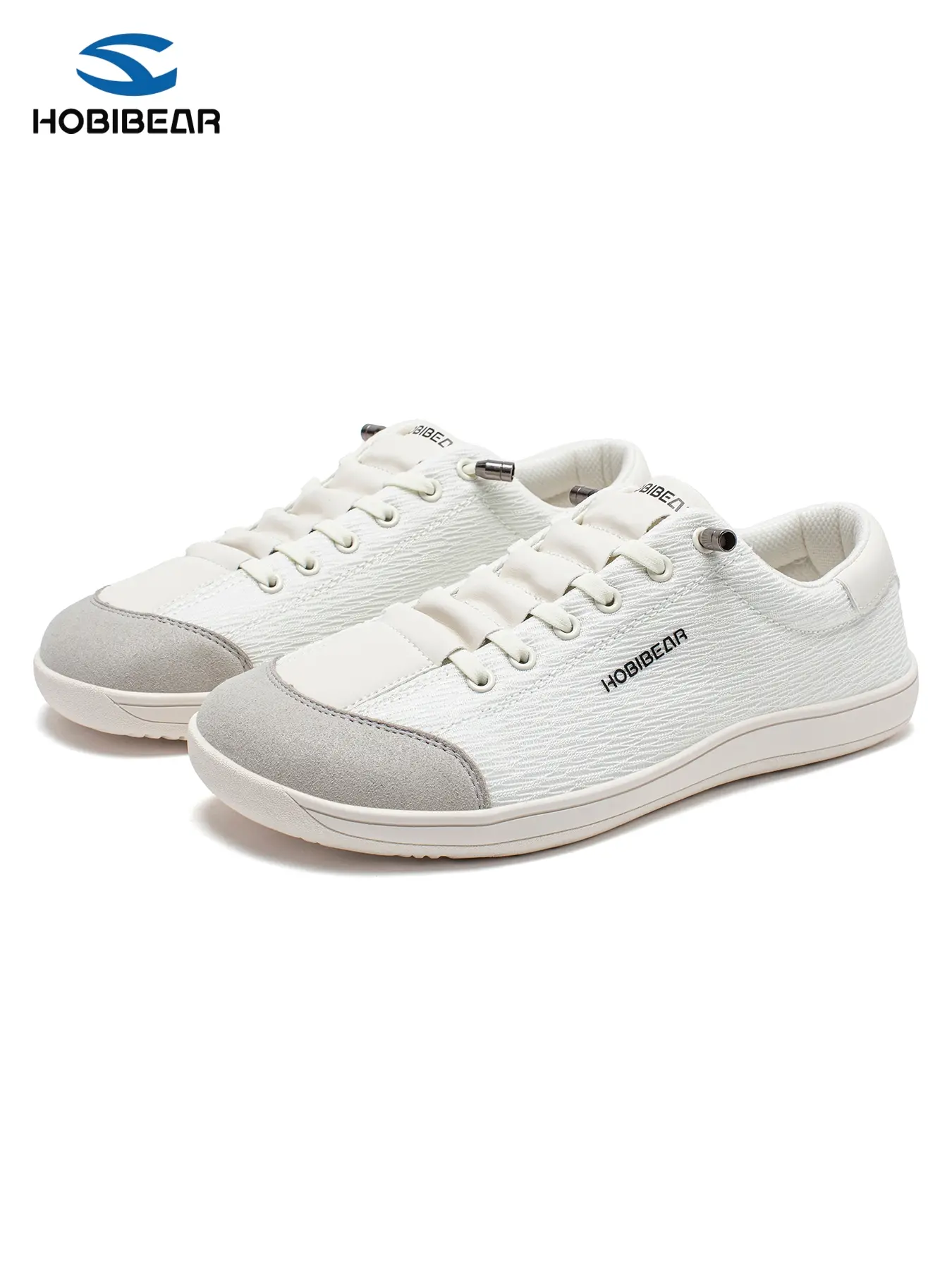 Hobibear New Men's Sport Shoes Women's Lightweight Comfortable Casual Walking Shoes Wide Head Low Top Round Toe Textile Rubber Sole