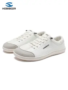 Hobibear New Men's Sport Shoes Women's Lightweight Comfortable Casual Walking Shoes Wide Head Low Top Round Toe Textile Rubber Sole Sneaker