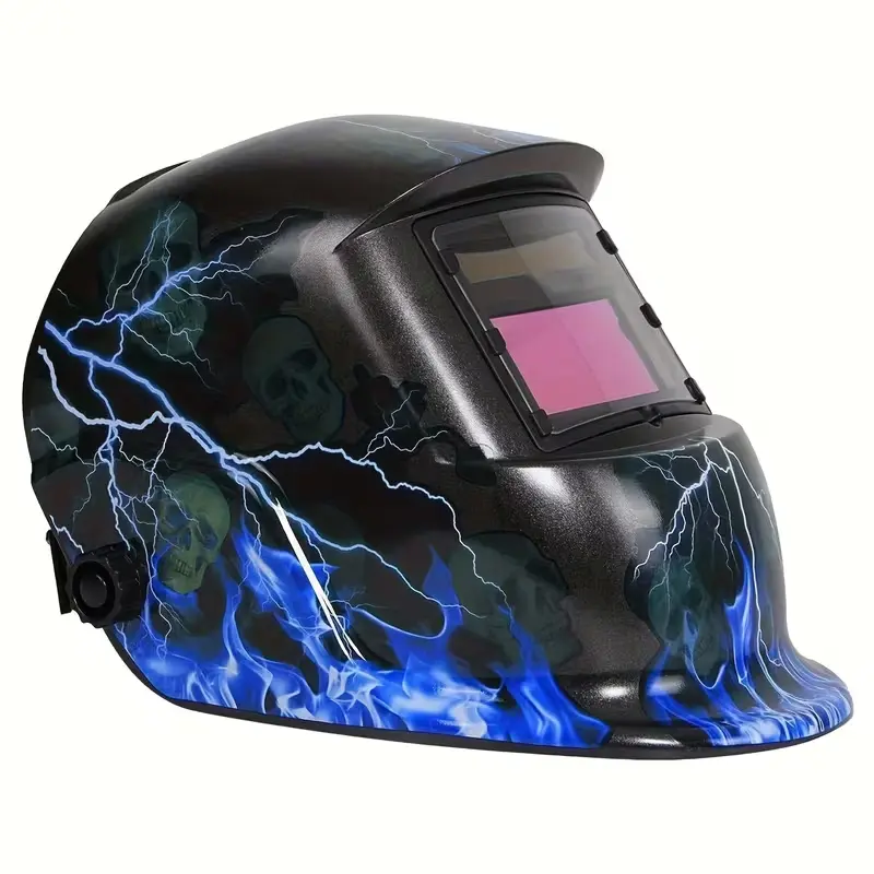 1 Piece Professional Auto-Darkening Welding Helmet - True Color Display, Adjustable Shade 4/9-13, Auto-Darkening Function, Distortion-Free Welding for TIG/MIG/Arc Tasks, Heavy-Duty Plastic Splash Guard for Welders