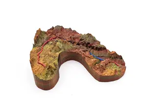 The Subway - Zion NP - 3D Printed Topographical Map - TrailSculpt