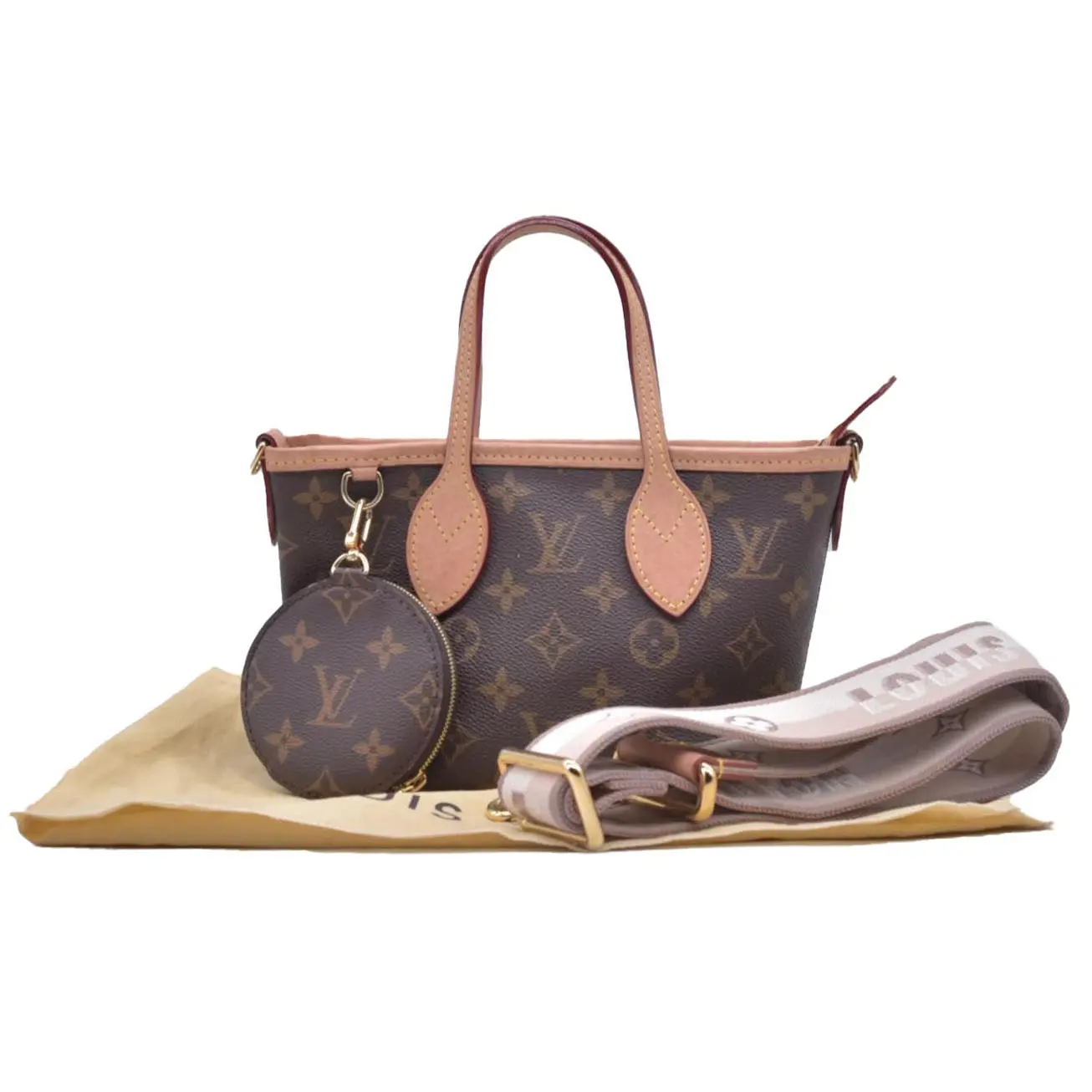 Pre-owned Louis Vuitton canvas Shoulder bags $2100 Monogram Neverfull BB CONSIGNMENT 10020582