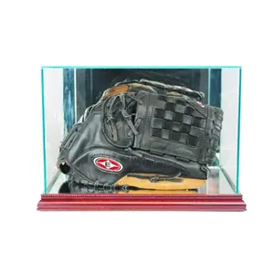 Perfect Cases  Rectangle Baseball Glove Display Case- Cherry