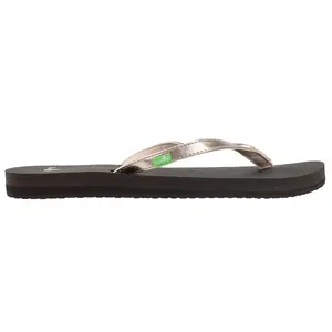 Sanuk Womens Yoga Spree 4 Metallic Flip Flops Casual Sandals Casual - Gold Sanuk Womens Yoga Spree 4 Metallic Flip Flops Casual Sandals Casual - Gold